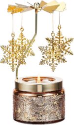 Snowflake Rotating Scented Candle, Gifts for Women Mom Daughter Sister Wife | Bi... - Image 2
