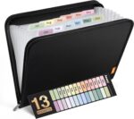 Sooez 13 Pocket Accordion File Organizer, Zipper Expanding File Folder Organizer... - Image 2