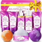 Spa Bath Sets for Women Gift,Stress Relief & Relaxing Body Wash Bath Set,Vanilla... - Image 2