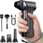 T150 Compressed Air Duster, Mini Hand Blower 110000RPM, 3-Gear Handheld Cordless... - Image 2