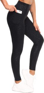 THE GYM PEOPLE Tummy Control Workout Leggings with Pockets High Waist Athletic Y... - Image 2