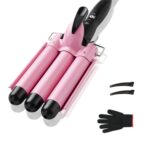 TOP4EVER 3 Barrel Curling Iron, 1 inch Crimper Hair Tool,Crimping Waver for Wome... - Image 2