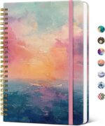 Taja Lined Spiral Notebook Journal for Women A5(5.8" × 8.3"), Cute Hardcover Not... - Image 2