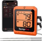 TempPro Wireless Meat Thermometer Digital for Grilling and Smoking, 2 Probes Blu... - Image 2