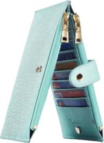 Travelambo RFID Wallet Women Large Size Bifold Multi Card Wallet Case with Zippe... - Image 2