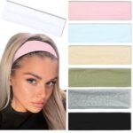 Trendy Non-Slip Headbands Set for Women - 7PCS Elastic Soft Thick Cotton Cloth H... - Image 2