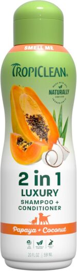 TropiClean 2-in-1 Dog Shampoo and Conditioner, Moisturizing Dog Detangler, Puppy... - Image 2