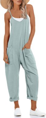 UNIANKIYA One Piece Jumpsuits for Women Casual Overalls Summer Rompers Trendy Ju... - Image 2