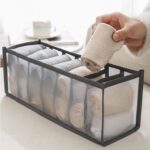 Underwear Storage Organizer, 7-Compartment Foldable Drawer Divider for Home, Clo... - Image 2