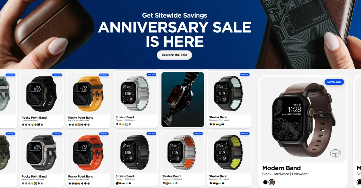Up to 25% off sport, leather, titanium, more