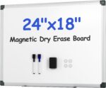 VUSIGN Magnetic White Board Kit for Wall 24" x 18", 1 Dry Eraser & 2 Multicolor ... - Image 2