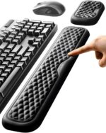 Vaydeer Wrist Rest for Keyboard and Mouse, Computer Ergonomic Wrist Support Pad,... - Image 2