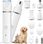 Veeconn Dog Clippers Grooming Kit Hair Clipper-Low Noise Paw Trimmer- Rechargeab... - Image 2