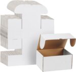 WIFTREY 8x6x4 Small Shipping Boxes 25 Pack for Mailing,Packing, White Corrugated... - Image 2