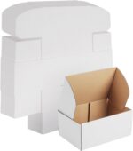 WIFTREY 9X6X4 Shipping Box White Set of 25, 9 x 6 x 4 Corrugated Cardboard Box f... - Image 2