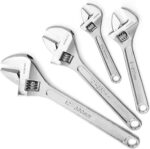 WORKPRO 4-piece Adjustable Wrench Set, Forged, Heat Treated, Chrome-plated (6-in... - Image 2