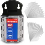 WORKPRO Utility Knife Blades, SK5 Steel, 100-Pack Blades with Dispenser | SK5 St... - Image 2