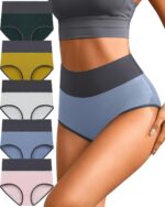 Womens Cotton Underwear High Waisted Panties Full Coverage Soft Stretch Breathab... - Image 2