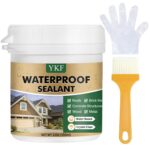 YKF Transparent Waterproof Sealant 12 Oz, Clear Water-Based Leak Repair Coating ... - Image 2