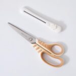 Yellow 7 Inch purpose scissors kit with Box Cutter Retractable Crafts scissors w... - Image 2