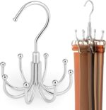 ZEDODIER Belt Organizer for Closet, Heavy-Duty Rotating Belt Hanger Tie Rack Hol... - Image 2