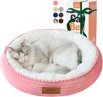Zerbuger 20in Washable Cat Beds for Indoor Cats - Round Donut Pet Bed for Cats, ... - Image 2