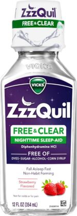 ZzzQuil, Nighttime Sleep Aid Liquid, Free of Alcohol & Artificial Dyes, 50 mg Di... - Image 2