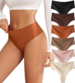 oshkang Thongs for Womens High Waisted Seamless for Women Underwear Sexy Breatha... - Image 2