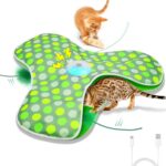umosis Interactive Cat Toys Rechargeable,Moving Concealed Feathers,Real Mouse Sq... - Image 2